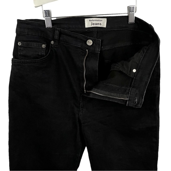 REFORMATION High Waist Straight Ankle Crop Jeans - Picture 6 of 12